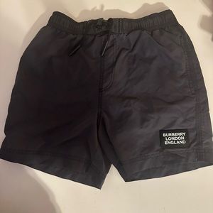 Burberry Kids Swim Shorts in Dark Gray